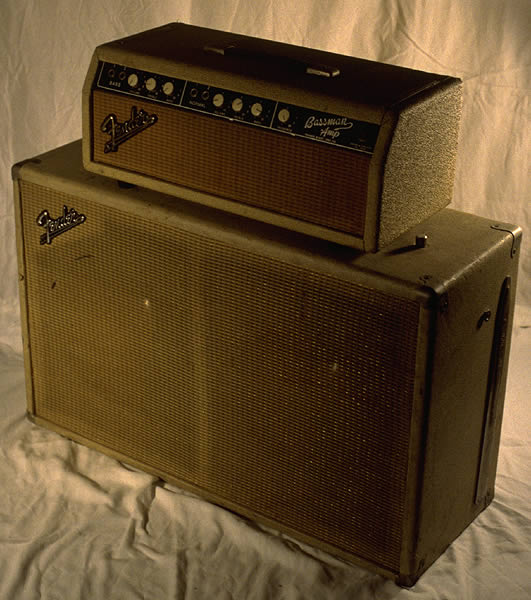 1963 Fender Bassman Piggyback, Blonde Tolex