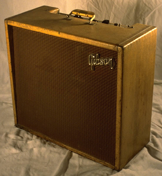 1958 Gibson Discoverer Tremolo, GA8T, Blonde Tweed